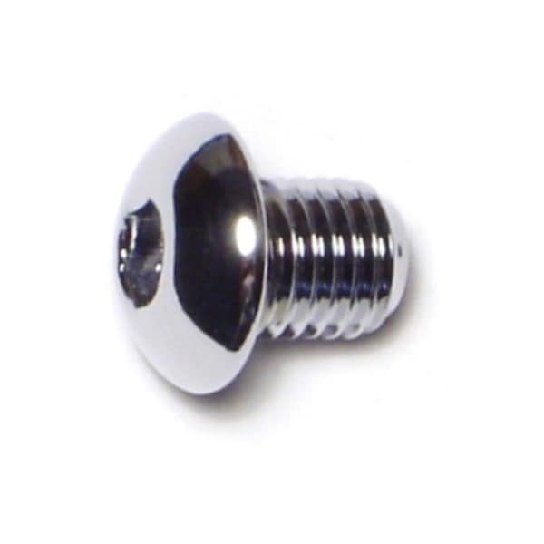 Midwest Fastener 5/16"-24 Socket Head Cap Screw, Button, Chrome Plated Steel, 3/8 in Length, 10 PK 74227 - main